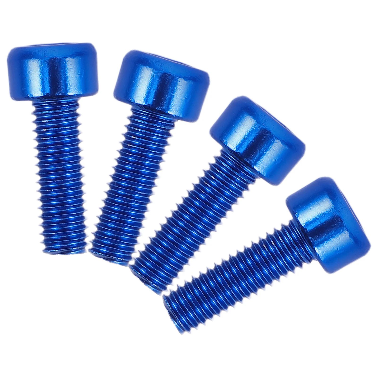 

4Pcs M5 15mm Bike Bottle Cage Bolts Aluminum Alloy Blue Universal Fit for Mountain Road Fixed Gear Folding Cycling Accessories