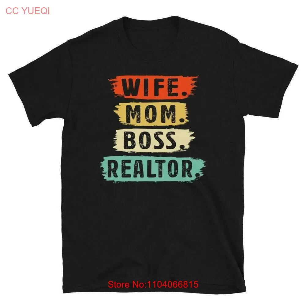 Realtor T Shirt, Real Estate Shirt, Wife Mom Realtor, Gift for Real Estate Agent