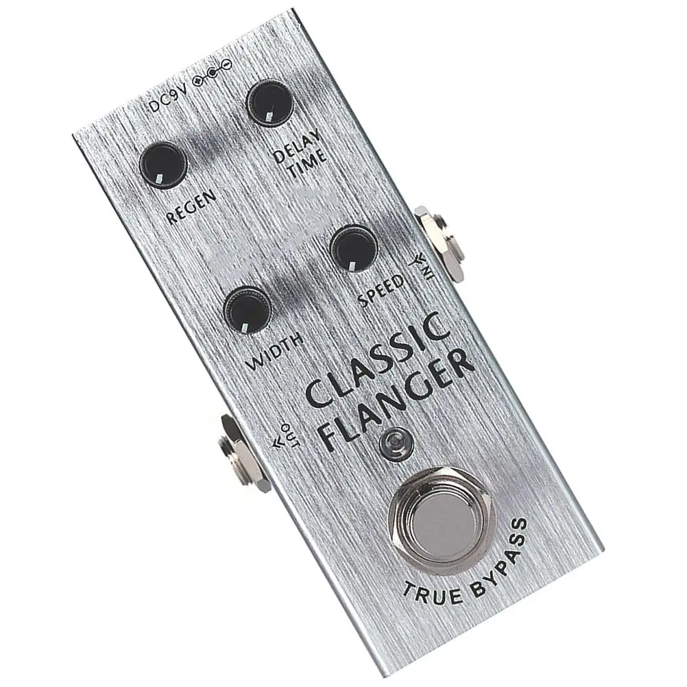 

Flanger Effect Electric Guitar Effector Sound Effects Pedal Small Size Light Weight Portable Metal Strong Suitable Occasions
