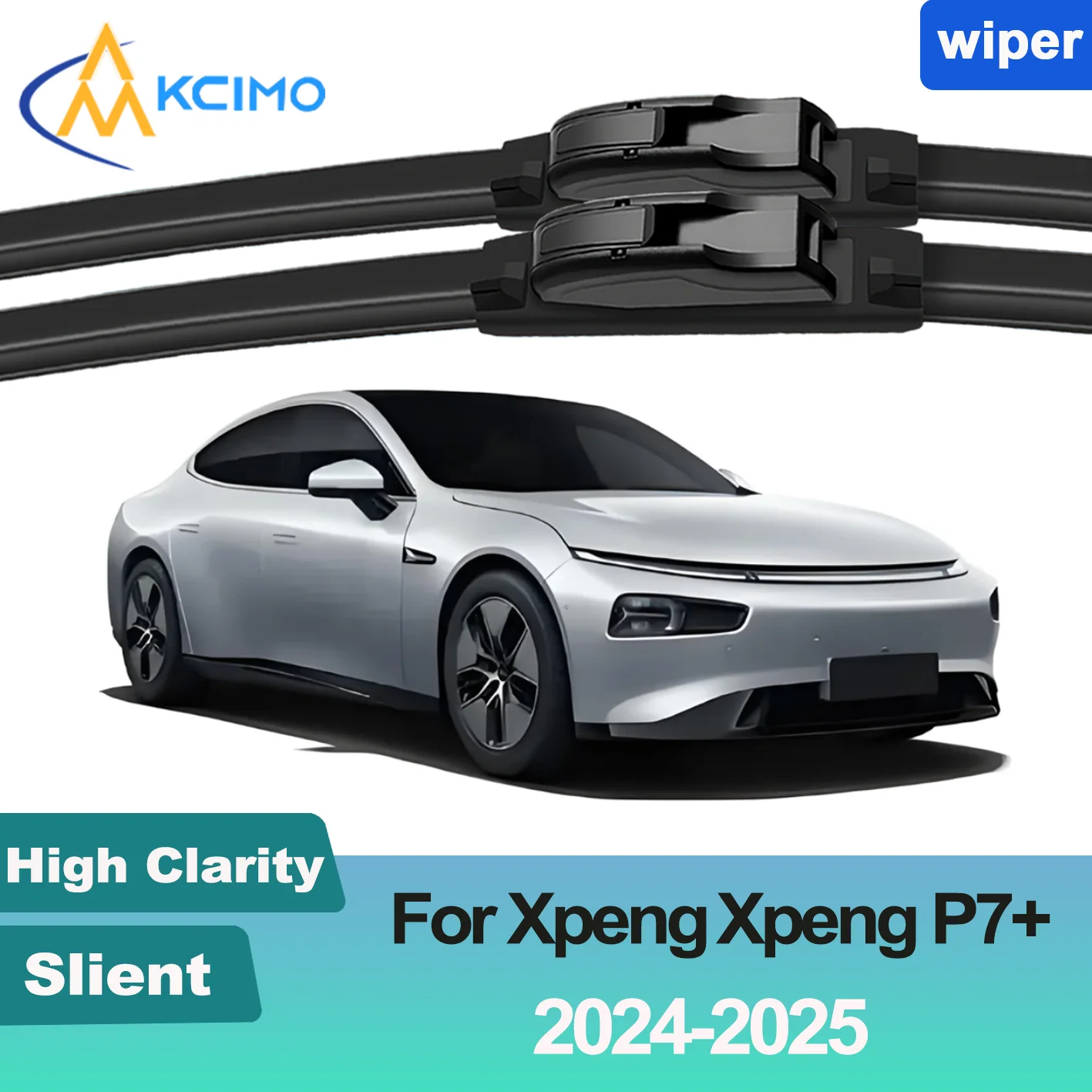 

KCIMO 2PCS New Wiper Blades for Xpeng Xpeng P7+ F57 2024-2025 Front Windshield Auto Wipers Blade Accessories 2025 2024 Year
