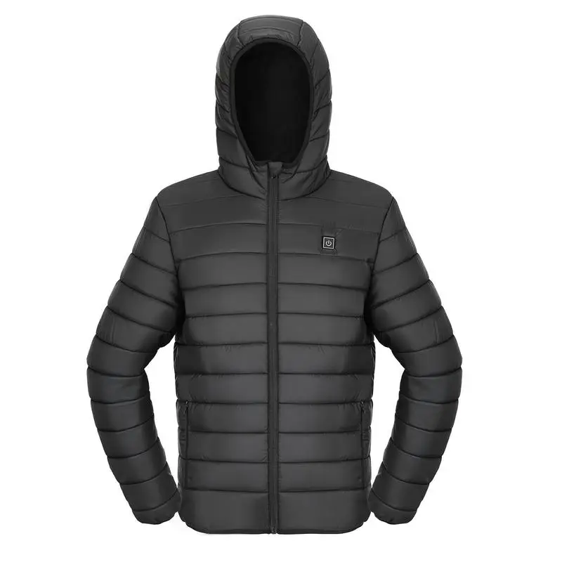 Heated Jacket for Women with 7.4V Battery, Soft Shell Electric Heating Coat, Windproof Lightweight Outerwear with 4 Heating Zones & 3 Heat Settings, for Hiking, Outdoor Work, Black view 2