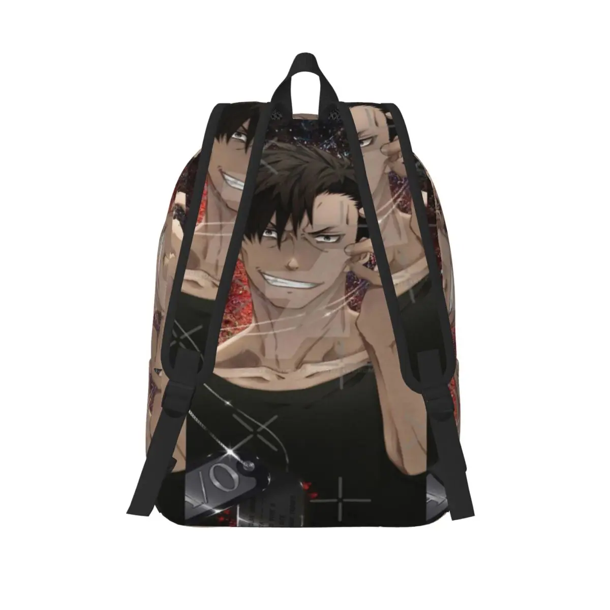 Anime Gangsta Wallpaper 9 حقيبة ظهر بسيطة وأنيقة من القماش حقيبة ظهر للرجال #2