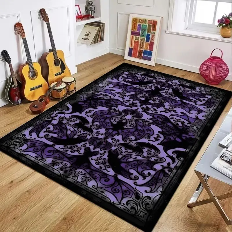 VIKAMA Vintage Floral Long Corridor Rug, Non-Slip Washable Hallway Mat, Entryway Decorative Mat for Home Decor