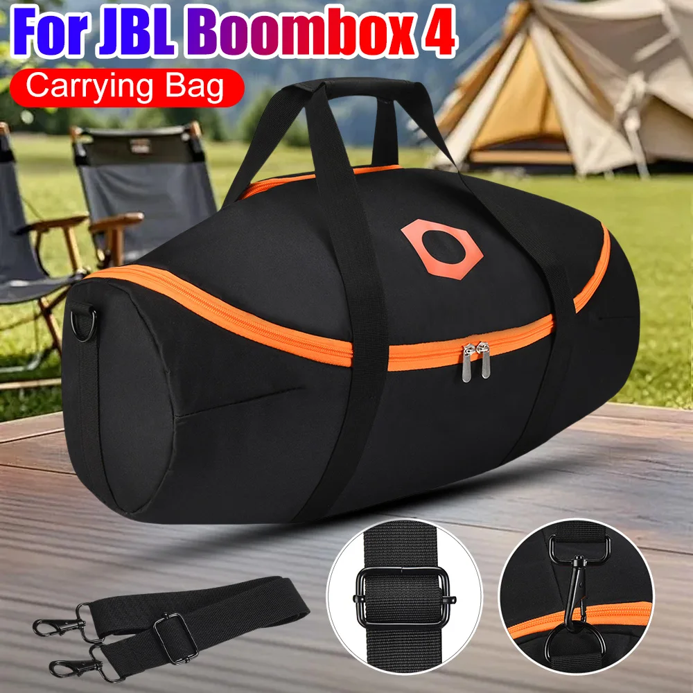 boombox-4用ポータブルショルダーバッグ、取り外し可能なストラップ付きポータブル収納ケース、jbl-boombox-4スピーカー収納バッグに対応