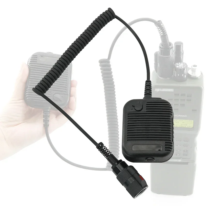 New PRC152 PRC148 Walkie-talkie Adapter Handheld Microphone 6-pin Ptt Compatible with Tactical PRC152 PRC148 PRC163 Radio