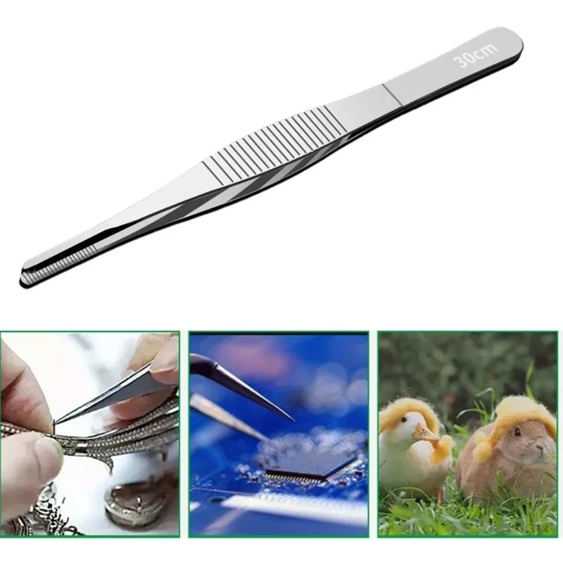 Stainless Steel Tweezers for Electronics Sodlering Jewelry Craft Laboratory Work DIY Professional Art Crafting