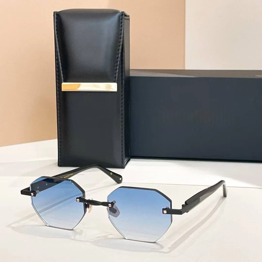 

Rimless Style 2025 New Luxury Fashion Trend Vintage John Sunglasses TIMOTHY UV400 Retro Square Design Unisex Original Quality