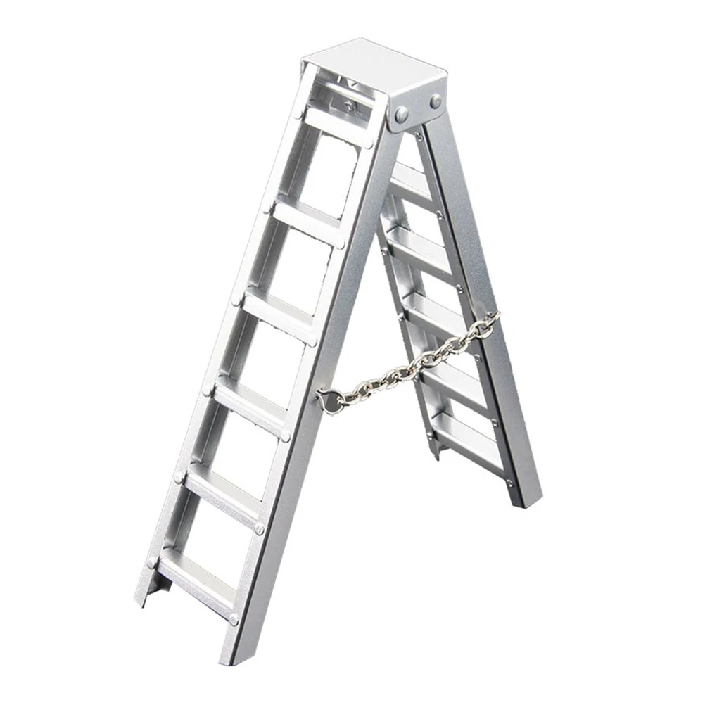 

100mm Model Climbing Car Mini Ladders Plastic Simulation Ladder for 1:10 RC Sense Decoration Parts Silver