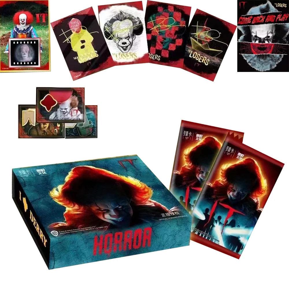 

Movie Derry Horror IT Collection Cards Pack Booster Box Character The Losers Exquisite Peripheral Card Kids Toys Birthday Gifts