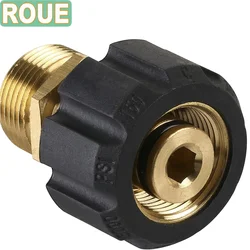 ROUE Mingle Pressure Washer Coupler, Meter M22 15mm to M22 14mm Male Fitting For High Pressure Hose Pressure Water Gun