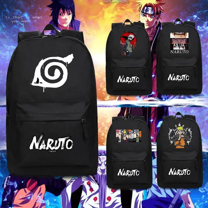 

Naruto Sasuke Orochimaru Anime Backpack for Students Unisex Sports Travel Casual Dual Shoulder Bag