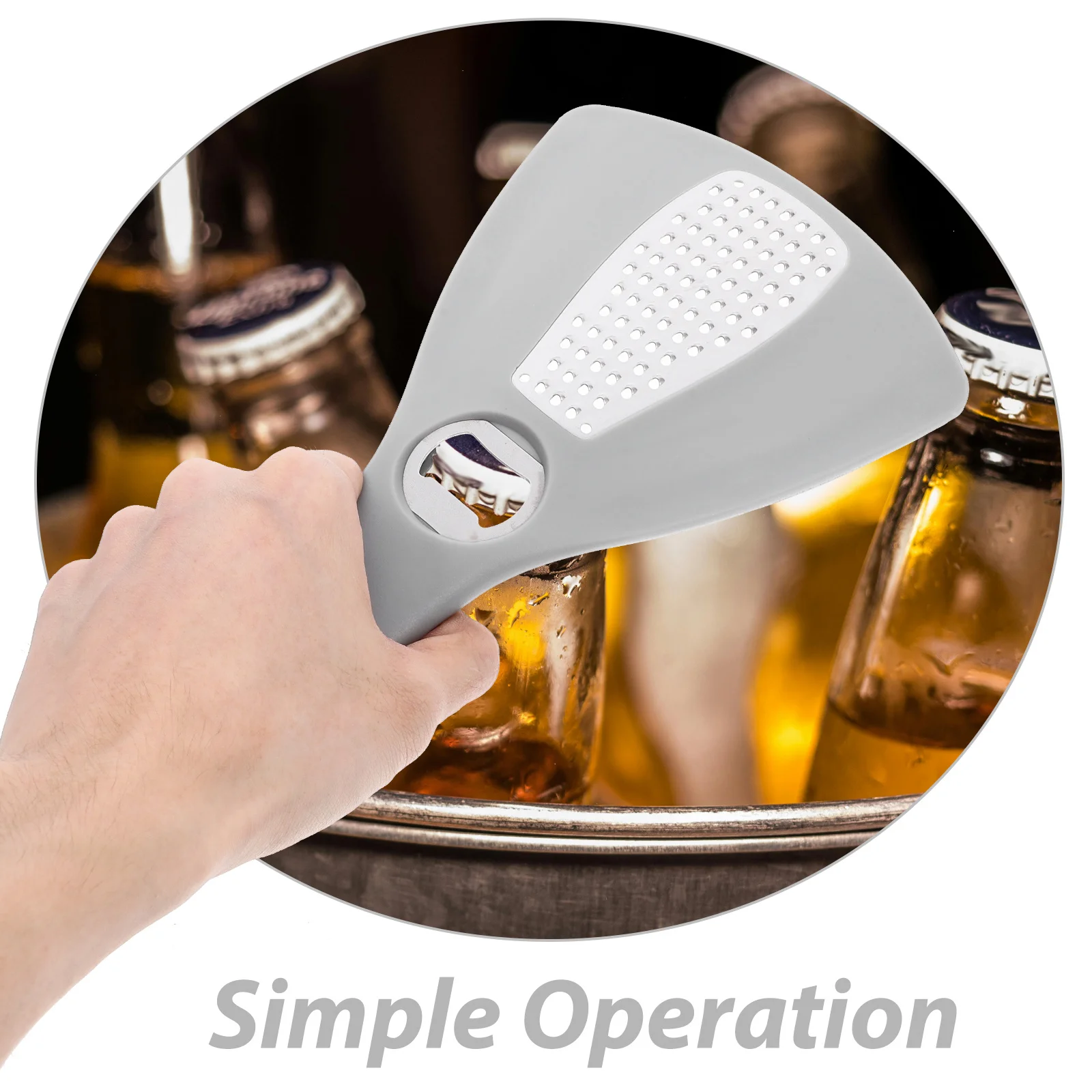 

Открывалка для консервных банок из нержавеющей стали, многофункциональная открывалка для бутылок с крышкой, износостойкая, компактная, легкая, для кухни, домашнего бара, КТВ, вечеринки