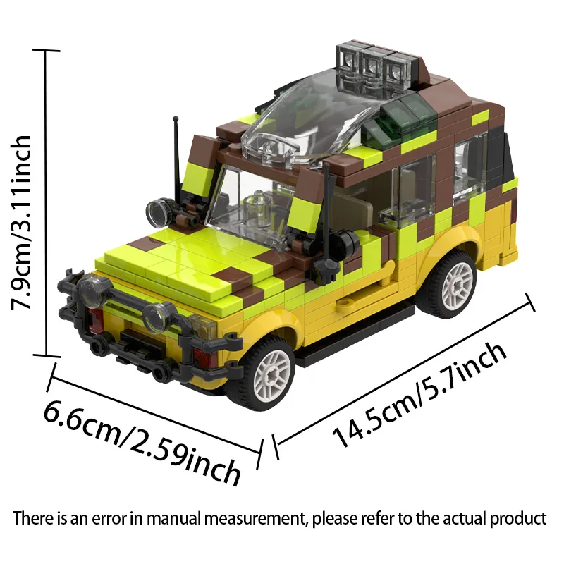 NEW Jurassic public park Explorer Soldier Building Blocks off-road vehicle model Willis Jeeped antiaircraft gun Kids Bricks toy