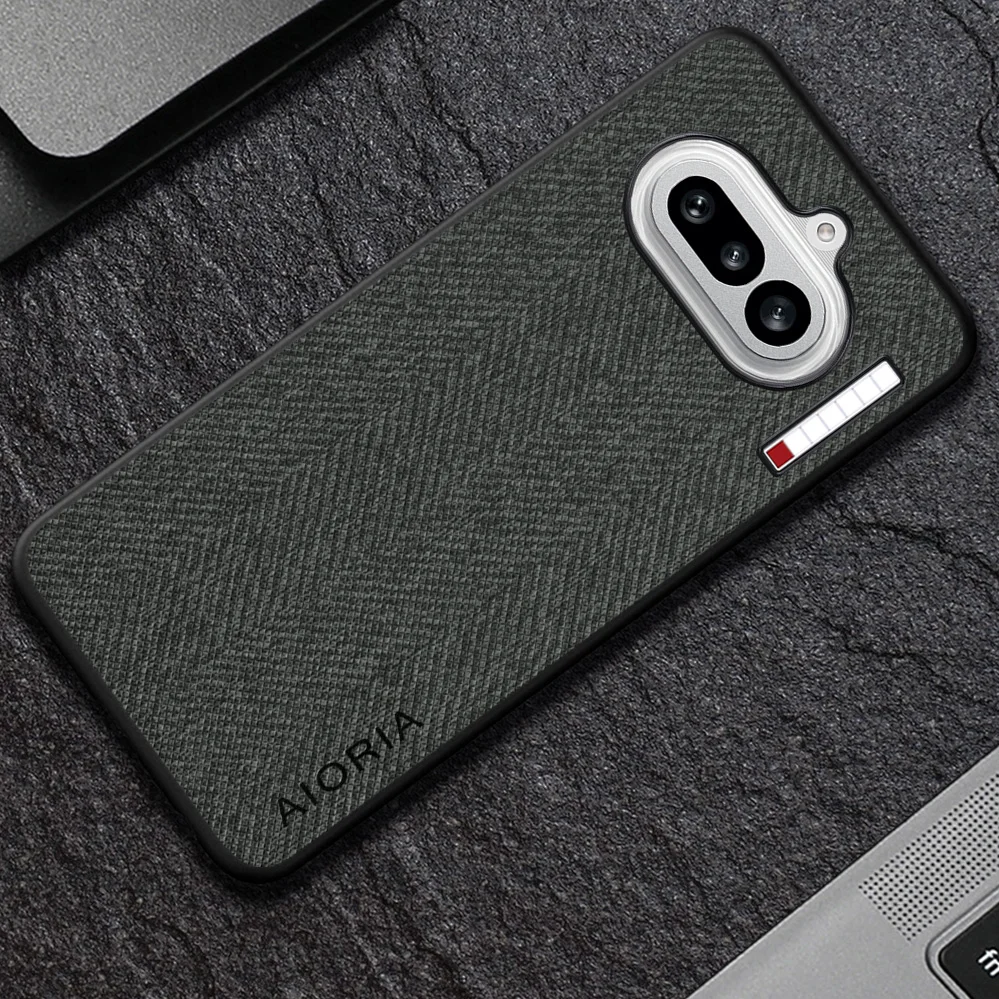 Hülle für Nothing Phone 4a 5G, luxuriöse Textil-Lederhülle, weiche Handyhülle für Nothing Phone 4a, Hülle Capa