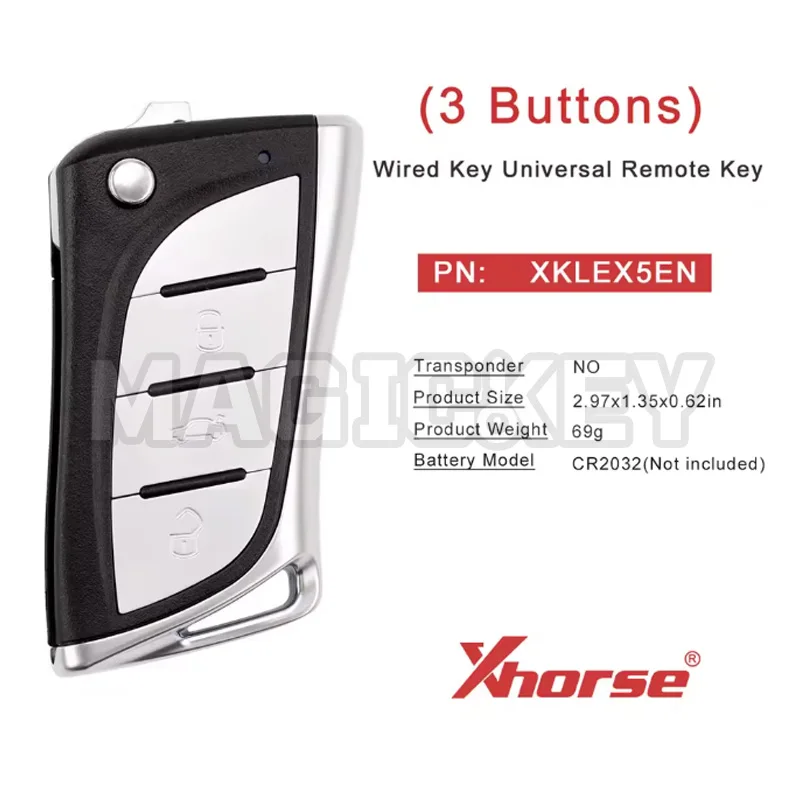 1pcs Xhorse XK Wire Remote Key XKB528EN XKB510EN XKLEX0EN XKDS20EN XKA620EN XKBU21EN XKHY00EN XKGMJ1EN for Mini Key Tool/VVDI2