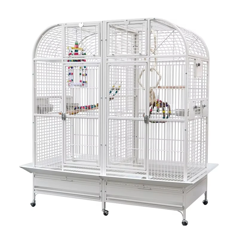 

Big Size Breeding Birds Cage Villa Decorative Viewing Large Parrot Cage Arc Shape Heavy Duty Outdoor Pet Birds House