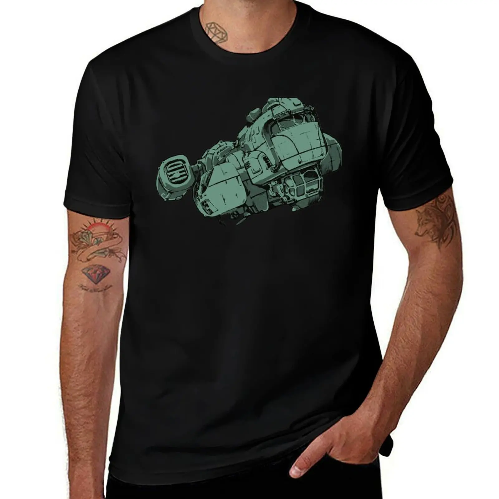 

The Un-Reliable - Space Ship - The Outer Worlds T-Shirt man t shirt summer men t shirt cotton 100% T-Shirt