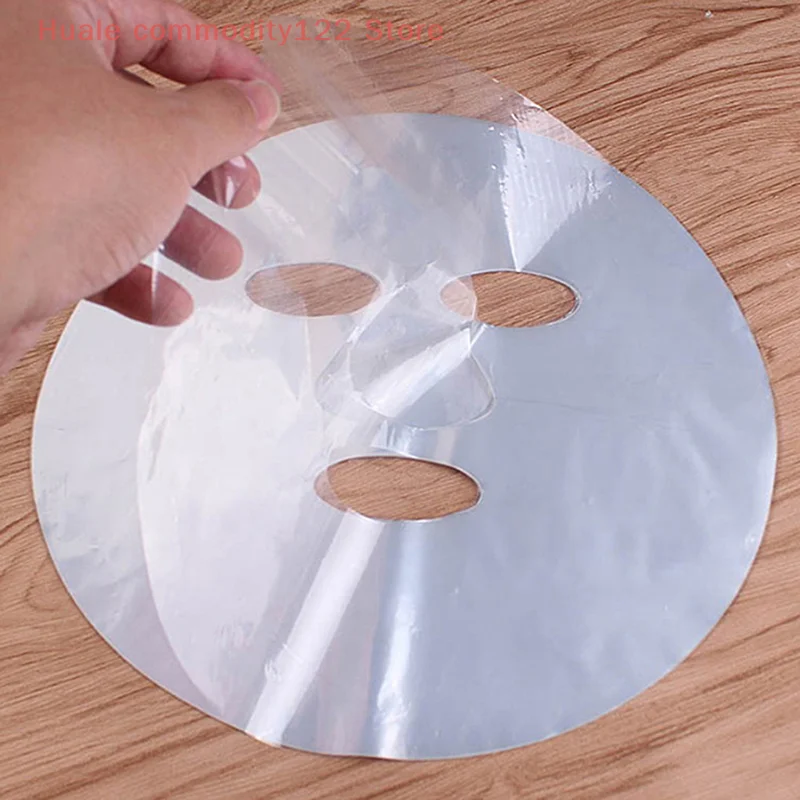 100pcs/bag Disposable Plastic Wrap Facial Mask Sheet DIY Beauty Salon Makeup Skin Care Accessories Thin Mask Film/Paste Patch