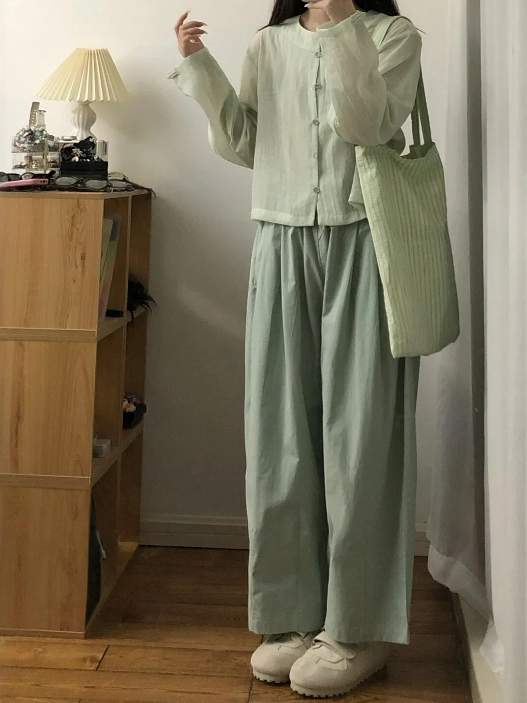 

High Waist Wide Leg Pants Women's Casual Vintage Korean Japanese andma Sle plus Size Summer Straight Cut Trousers