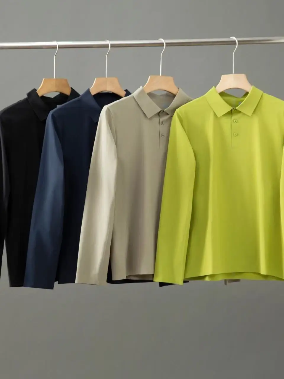 

Мужская дышащая рубашка с длинным рукавом для активного отдыха, повседневная, на пуговицах, из нейлона и спандекса, стандартный крой