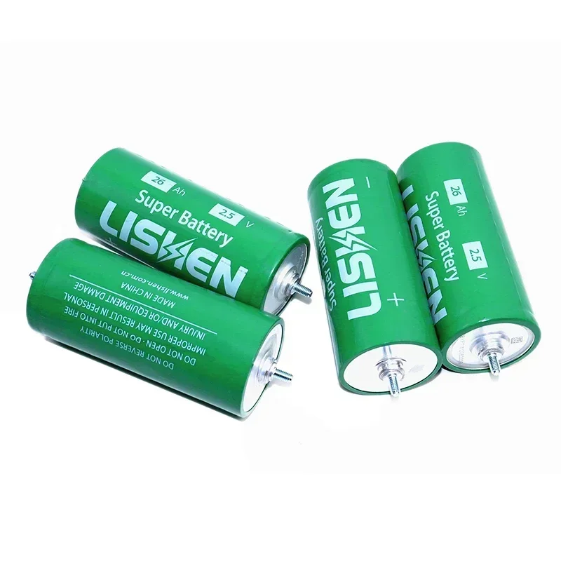 new 2.5V 26Ah LTO Battery DIY 12V 24V Battery Pack 100%original Lishen 20C Low Temperature Resistant Lithium Titanate Battery