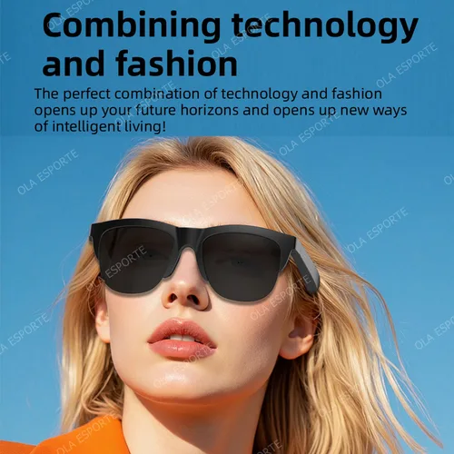 Imagen 2 del producto 2025 fotosensibles cambio de Color gafas inteligentes Bluetooth llamadas de voz Control música UV gafas de sol polarizadas auriculares gafas hombre