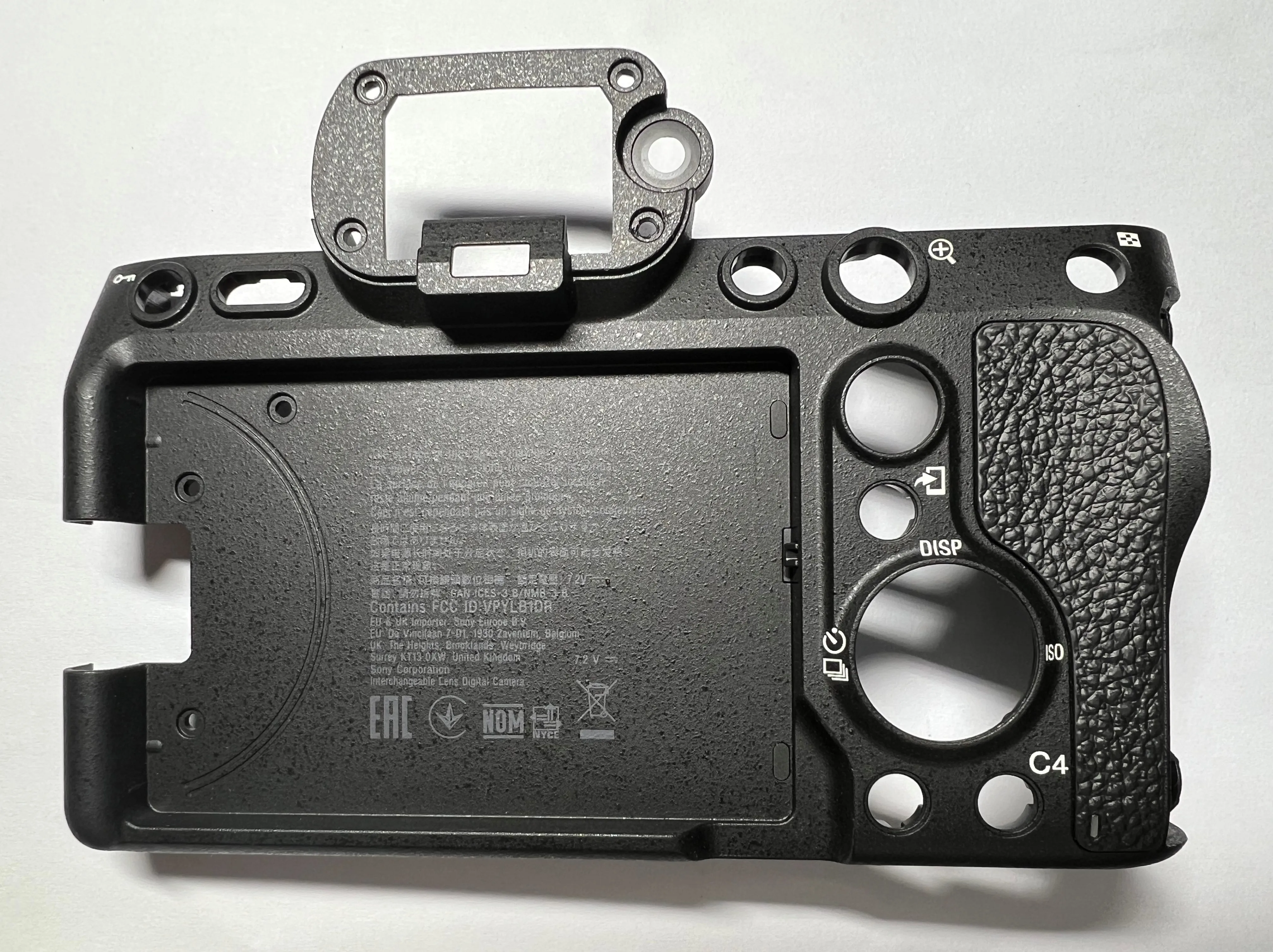 NEW Back Cover with thumb rubber For SONY ILCE-7M4 A7M4 A7IV For Repair Part For Camera