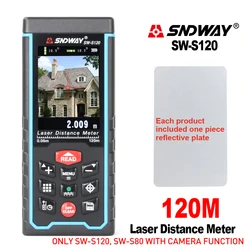 SW-S120 120m Color Screen Camera Electronic Angle USB Portable SNDWAY High Accuracy Distance Meter Laser Mini Rangefinder