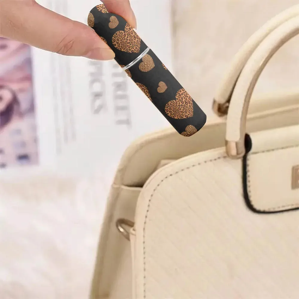 Portable 5ml Refillable Spray Bottle Mini Leopard Pattern Perfume Spray Bottle Daily Use Perfume Atomizer Outdoor