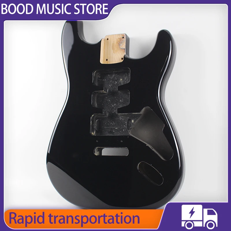 AAAAA Black two-point style Electric Guitar Body for Fend ST North American Alder HSS Pickup slot High-end Handmade CNC Guitar