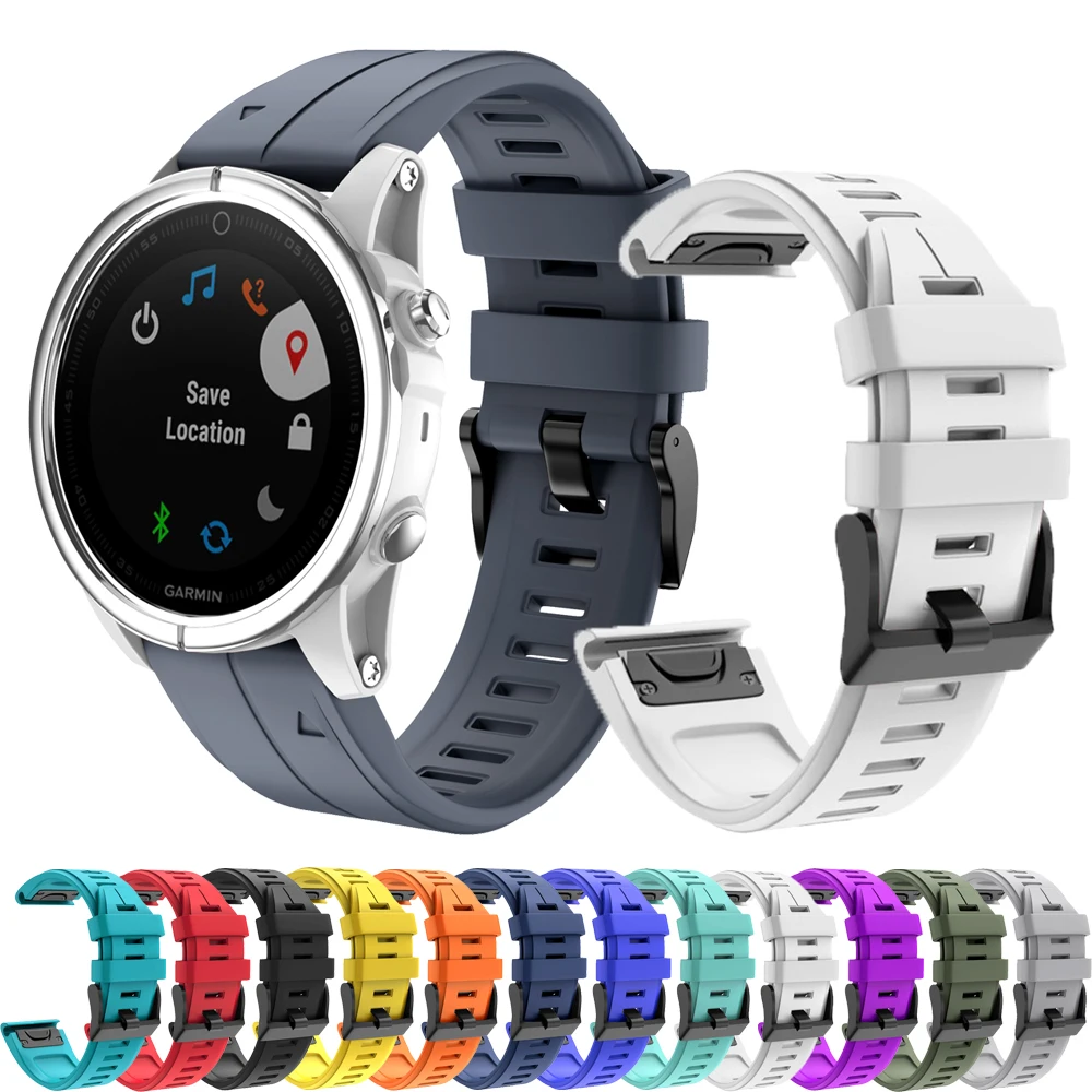 22mm 26mm pulseira de ajuste rápido para garmin fenix 8 7x 7 pro fenix 6x 6 5x 5plus tactix 7 pulseira de cinto de silicone fenix 8 e 47mm 51mm