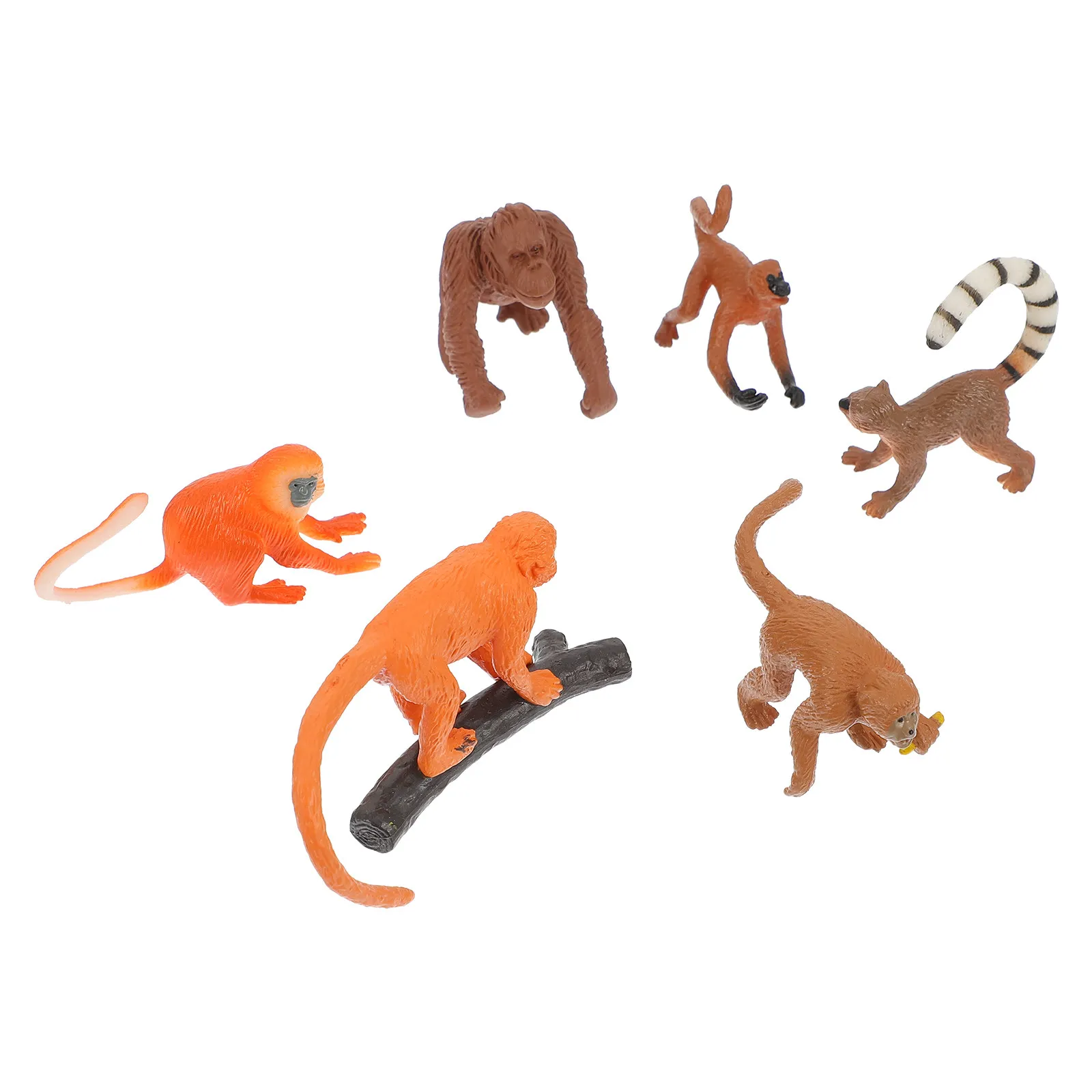 

Набор из 6 реалистичных фигурок обезьян с длинными хвостами, забавные развивающие игрушки для детей, пластиковые статуэтки