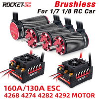 Surpass Hobby Rocket-RC Brushless Motor and ESC Combo 4268 160A 130A for 1/8 1/7 RC Car Supersonic V2 Motor 4268 4274 4282 4292