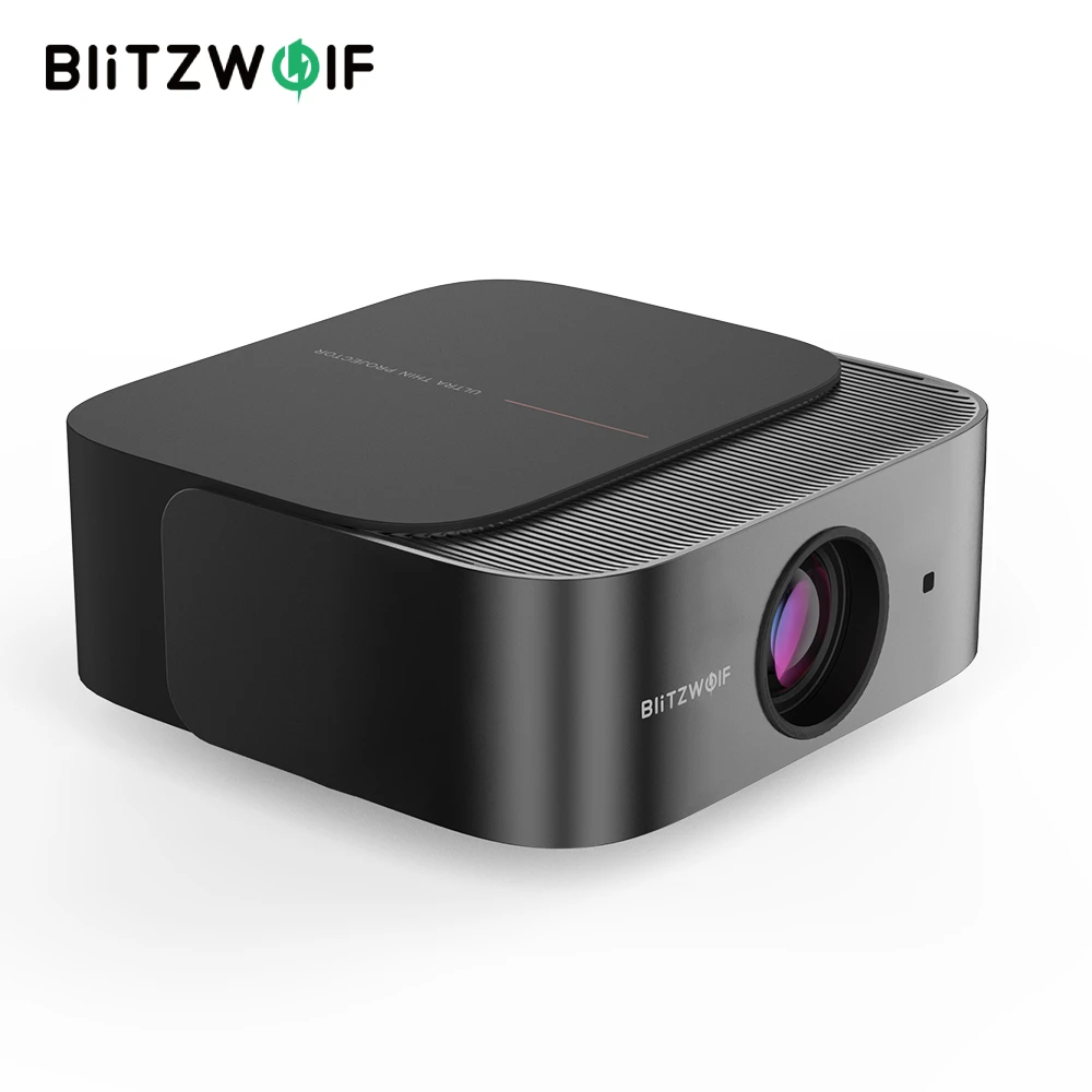 BlitzWolf BW-V10 Ultra Android TV 13.0 Projektor 4K unterstützt integrierte Hulu 500 ANSI Lumen Mental Keys Außenprojektoren