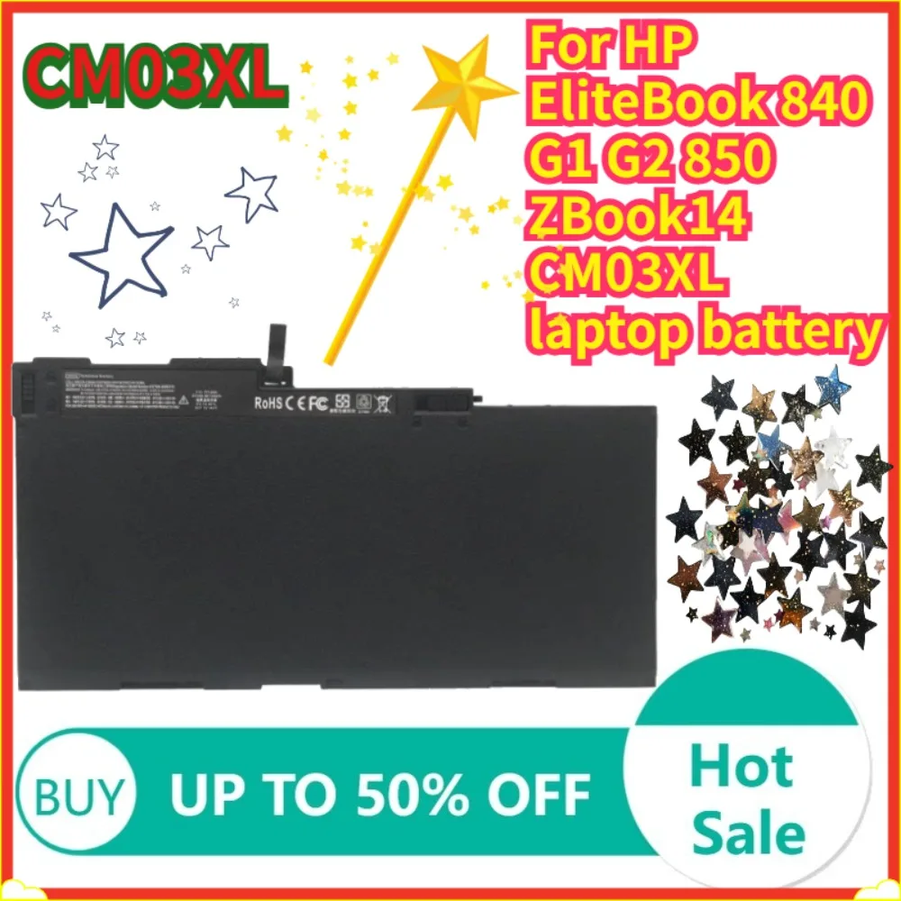 3000mAh CM03XL Battery CM03XL For HP EliteBook 840 G1 G2 850 ZBook14 CM03XL laptop battery