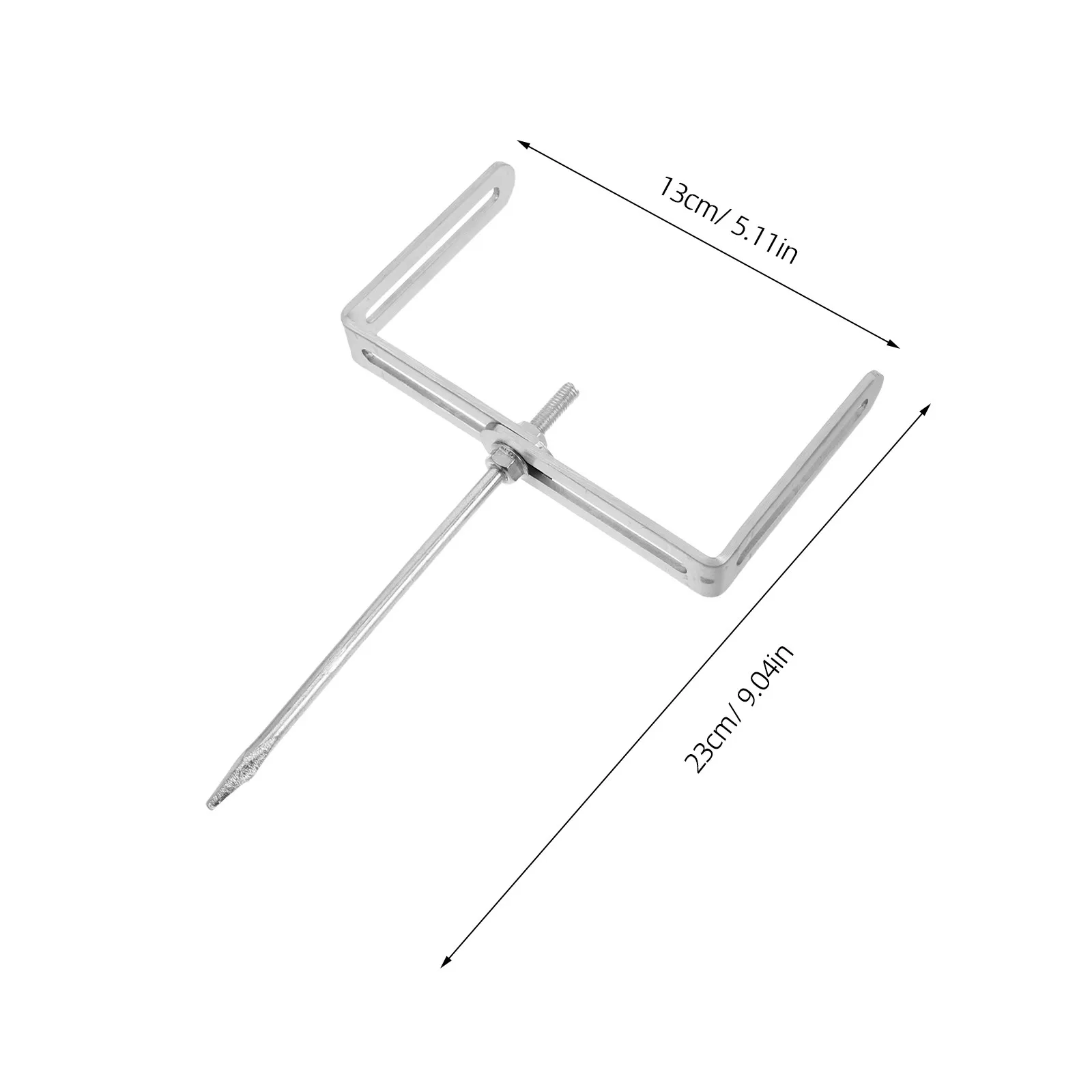 2Pcs Adjustable Iron Downspout Bracket Heavy Duty Gutter Downspout Anchor for Yard Drainage Rainwater Pipe Holder Sturdy Wind