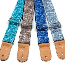 Double Breathable Guitar Strap, Blue, Green, Gray, Brown, 5cm, Summer, New