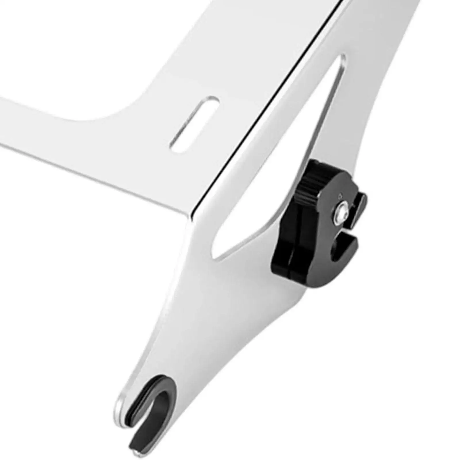 حامل حقيبة أمتعة أسود قابل للفصل، قوي، تخزين إضافي، مناسب للاستخدام، رف خلفي أنيق للركاب