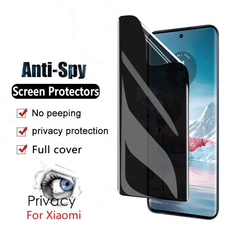 

Гидрогелевая пленка для конфиденциальности для Xiaomi 12 10 Lite Zoom 10 Youth Edition Redmi Note 12 Plus K30 Pro 10A Противошпионская защитная пленка для экрана
