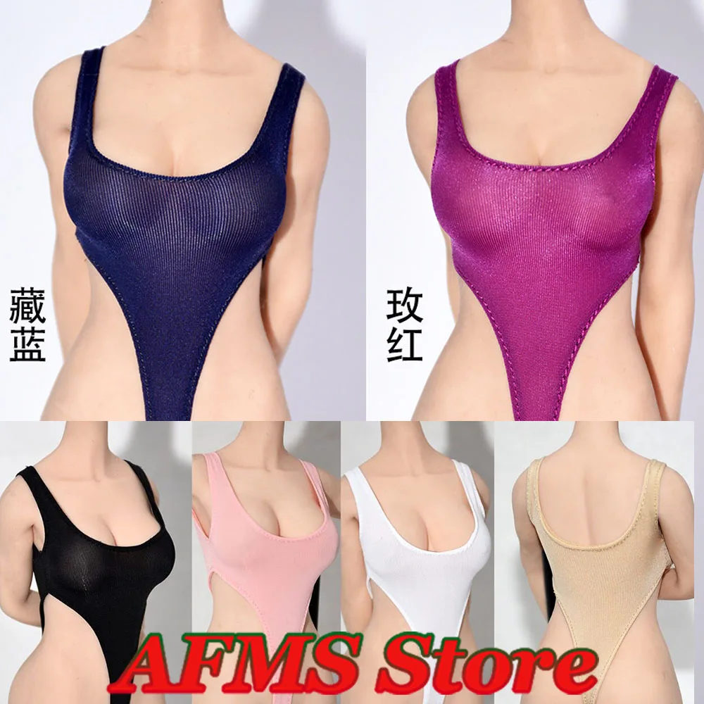 Sammlerfigur im Maßstab 1:6, Badeanzug, Bodysuit mit hohem Schlitz, Bademode-Zubehör, passend für 12-Zoll-Frauen-Soldaten-Actionfigurenkörper