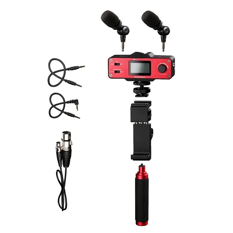 Dual microphone video camera microphone microphone, micro-single camera, live recording