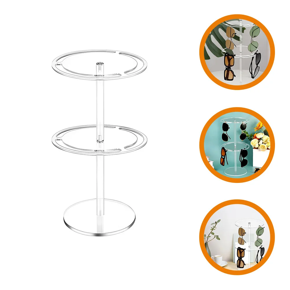 

Glasses Display Rack Acrylic Small Size Stable Sunglasses Stand Desktop Organizer Glasses Holder Sunglasses Organizer