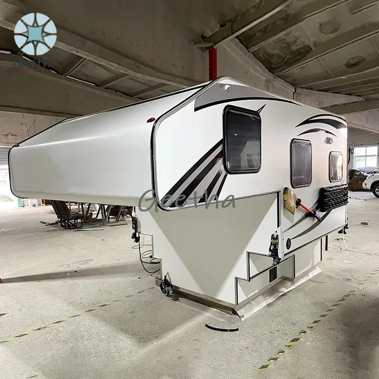 forQuality Pickup Slide in Camper Trailer Aluminum Hard Top Comfortable Pick up Truck Camper for Holiday Van Home on Wheels