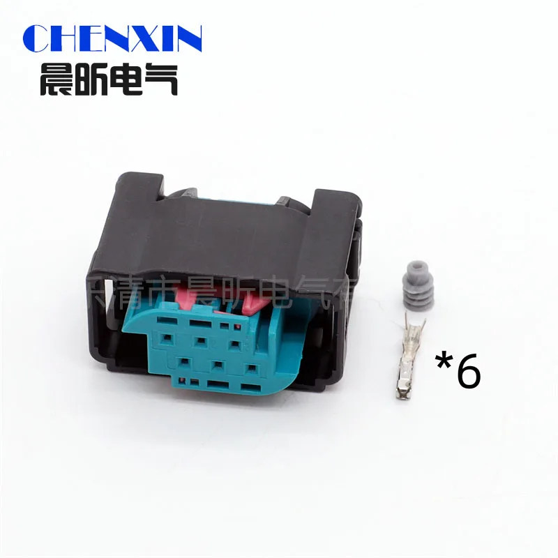 car accessory 6 Pin 9-967616-1 Automotive Throttle Sensor Plug Electric Waterproof Socket Accelerator Pedal Connector