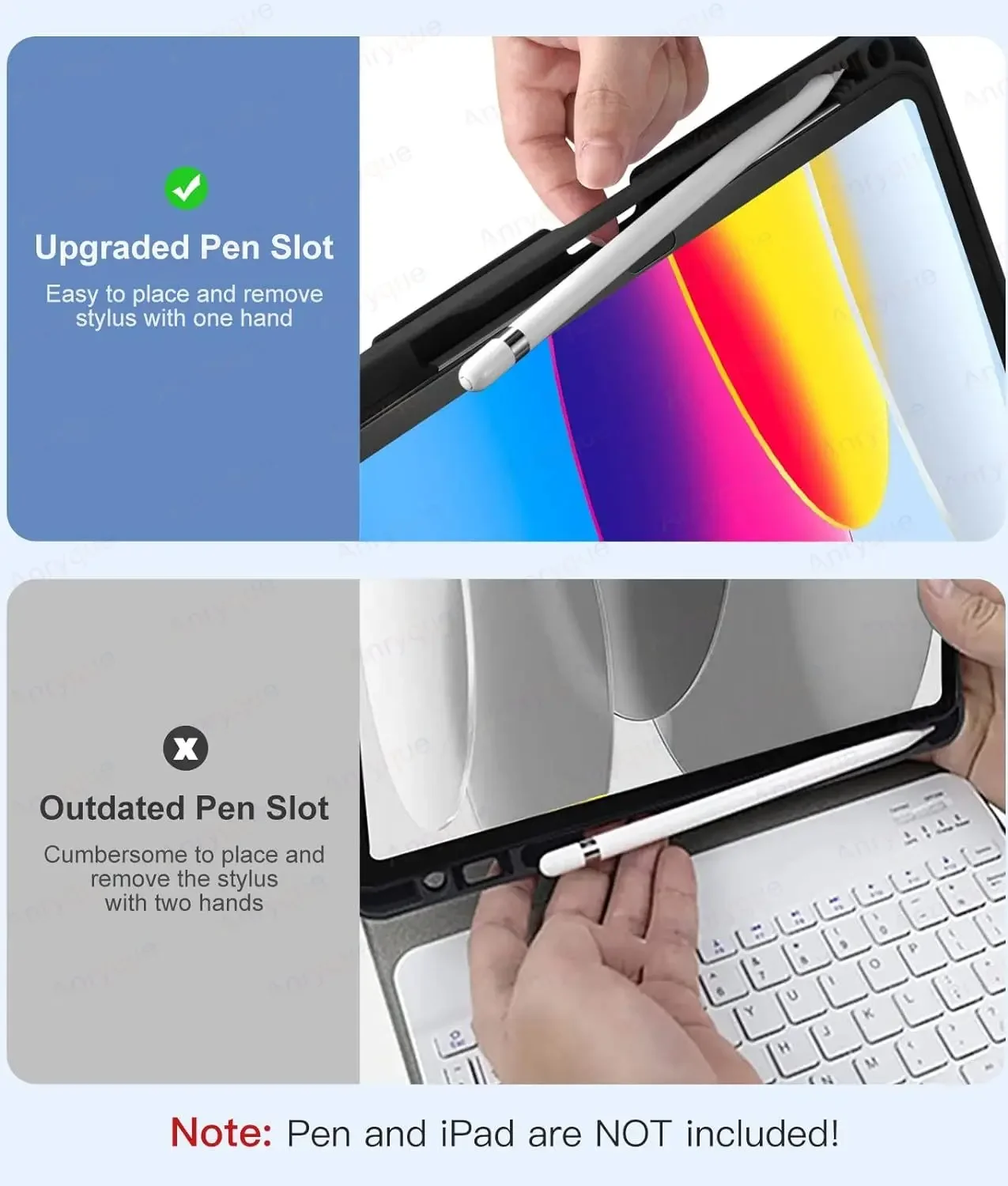 iPad Air 11'' M2 Keyboard Case with Pencil Holder 2