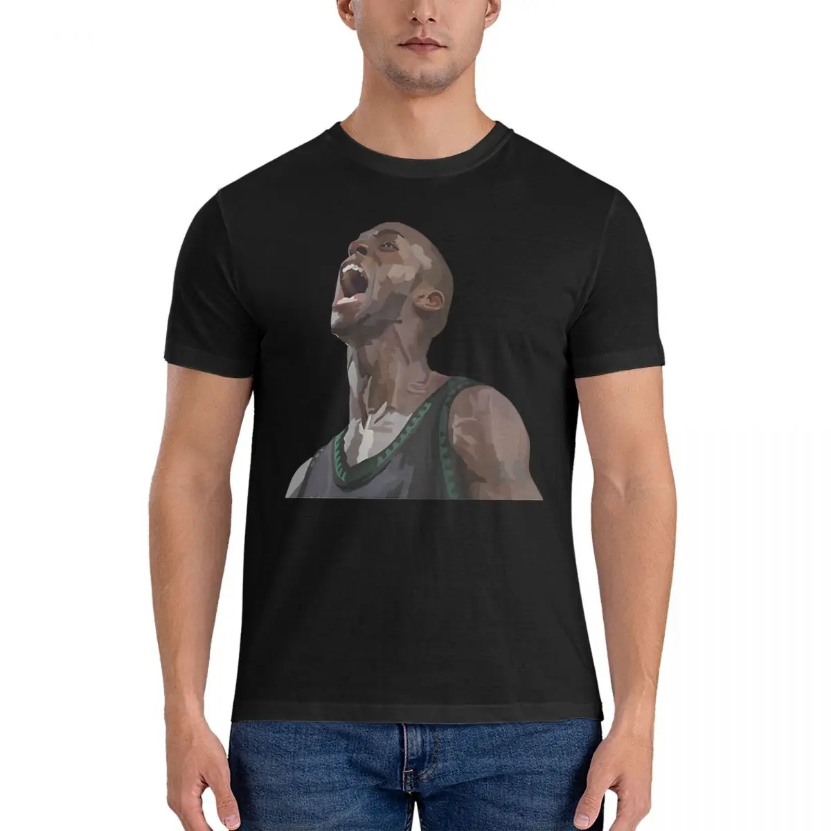 The Big Ticket Men's T Shirt Kevin Garnett Vintage Tee Shirt Short Sleeve Crew Neck T-Shirt 100% Cotton Birthday Gift Tops