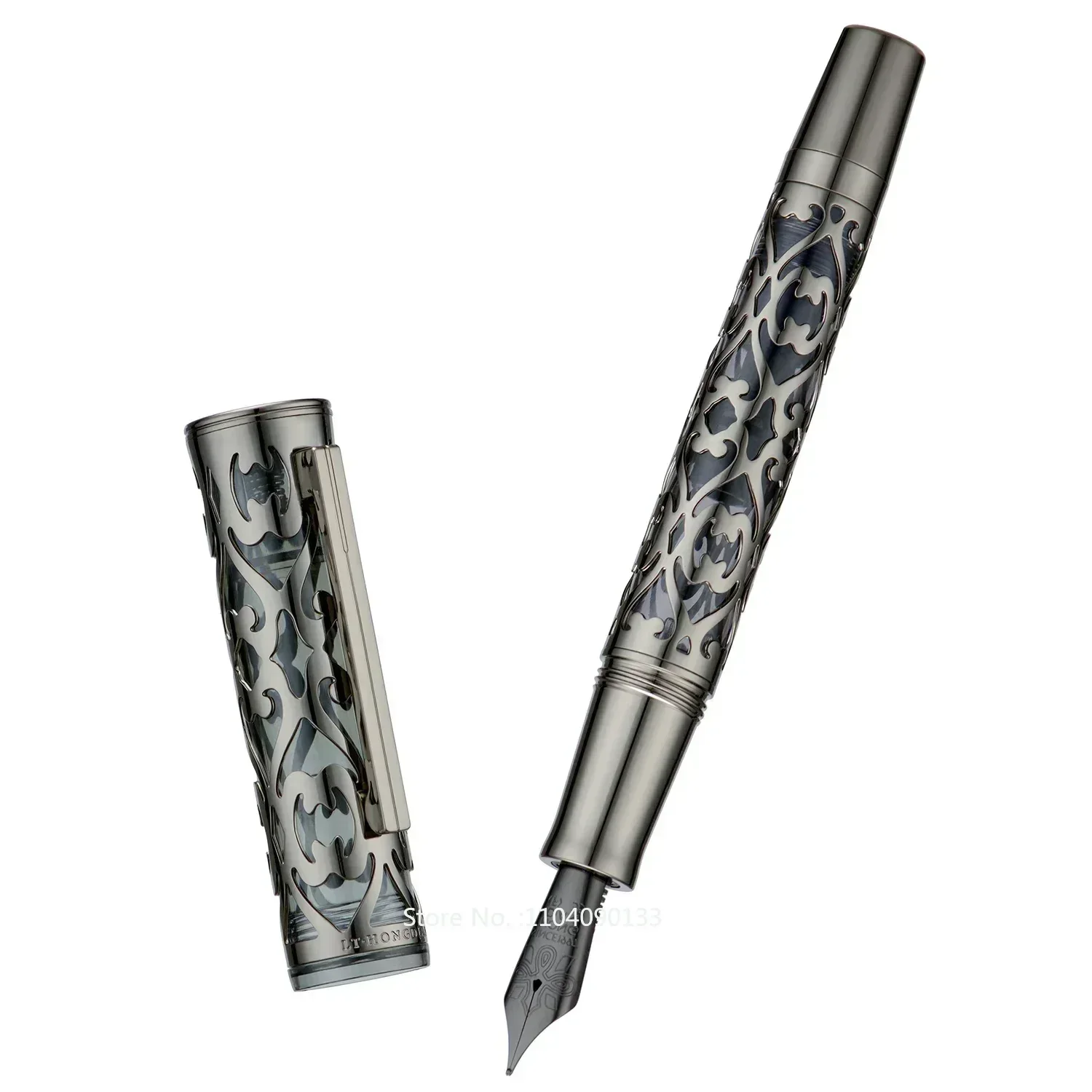 

Hot Hongdian D1 Piston Fountain Pen, EF, F Nib, Resin And Skeleton Hollow Writing New Pen
