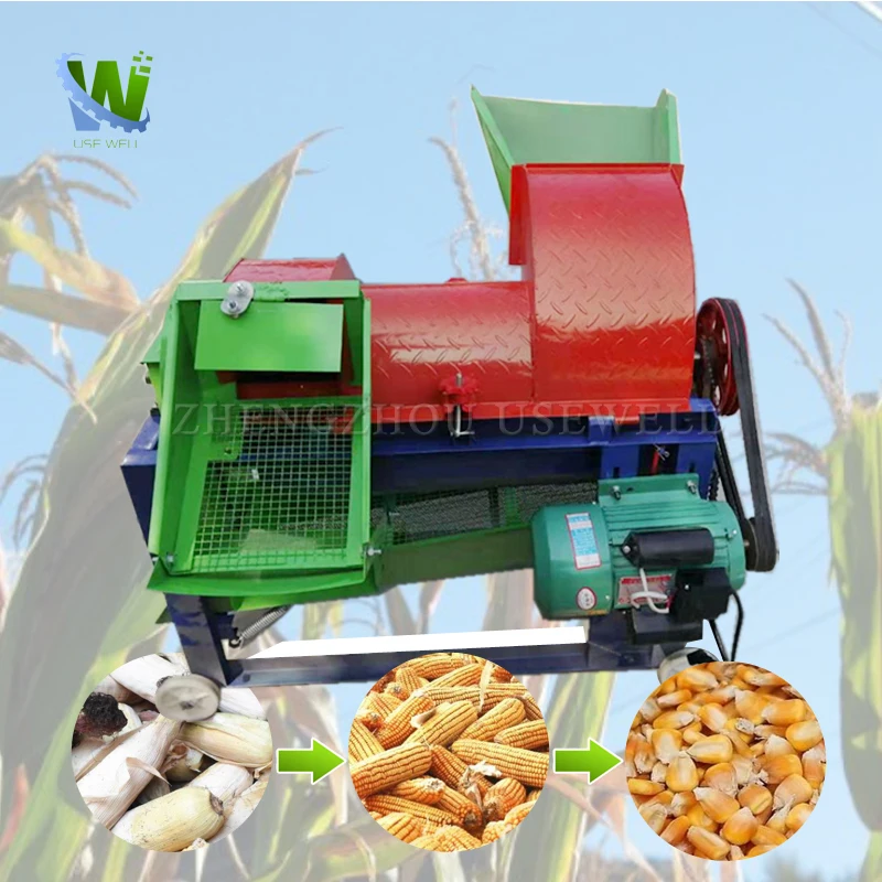 Multifunctional Automatic Corn Maize Thresher Machine Diesel Corn Sheller Machine Maize Sheller Maize Thresher And Sheller