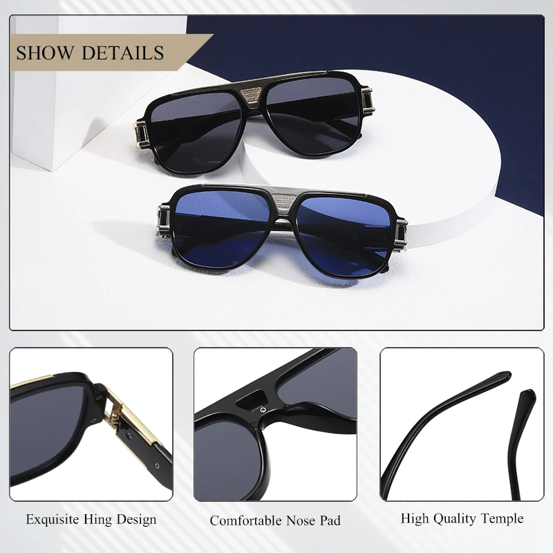 CRIXALIS Vintage Classic Pilot Sunglasses For Men Anti Glare Mirror Driving Male Sun Glasses 2023 Trending Products Women shades