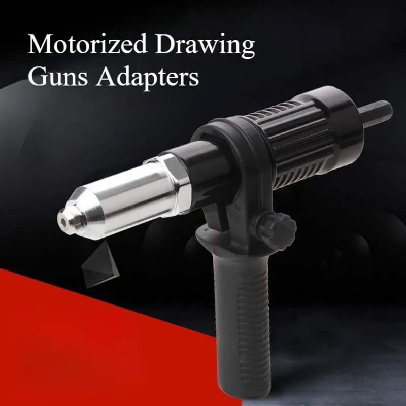 Professional Cordless Electric Rivet Nut Gun Machine Portable Core Pull Accessories with Drill Adapter for Insert Riveting
